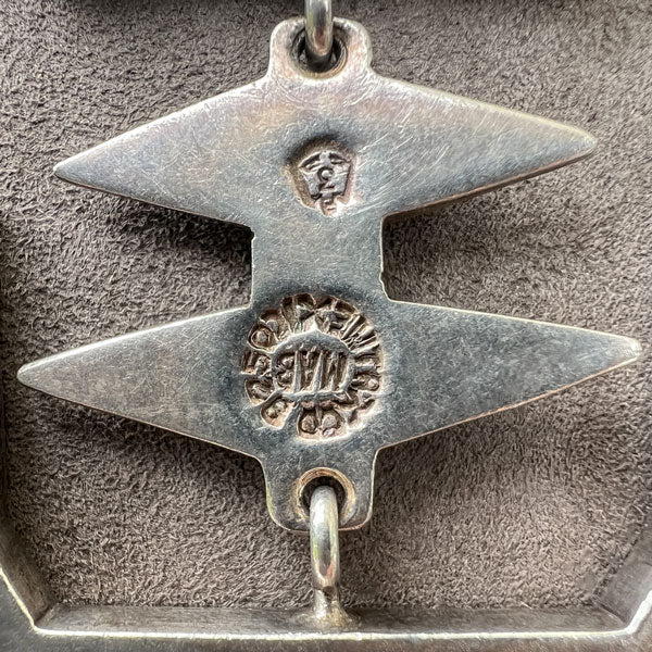 Vintage Articulated Fishbone Pendant sold by Doyle and Doyle an antique and vintage jewelry boutique