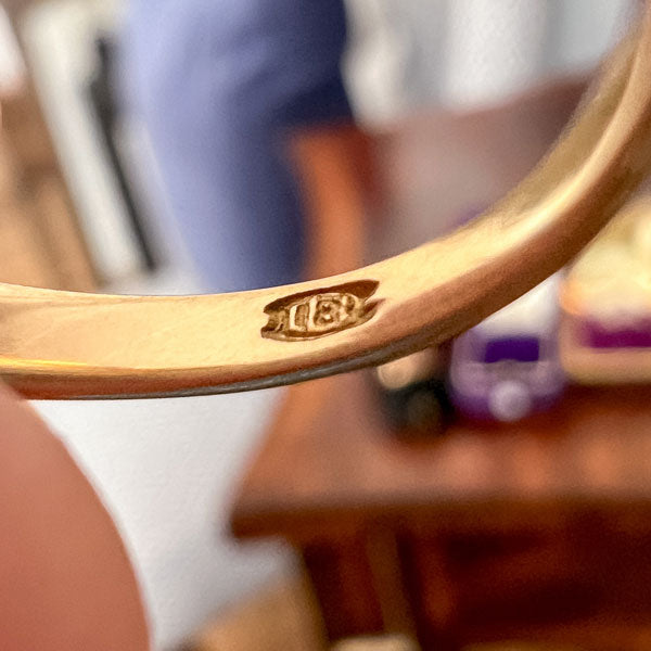 Antique Ruby & Diamond Cluster Ring sold by Doyle and Doyle an antique and vintage jewelry boutique