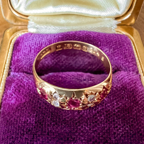Antique Ruby & Diamond Ring sold by Doyle and Doyle an antique and vintage jewelry boutique