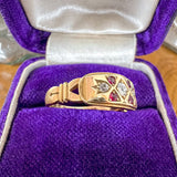 Antique Victorian Diamond & Ruby Ring sold by Doyle and Doyle an antique and vintage jewelry boutique