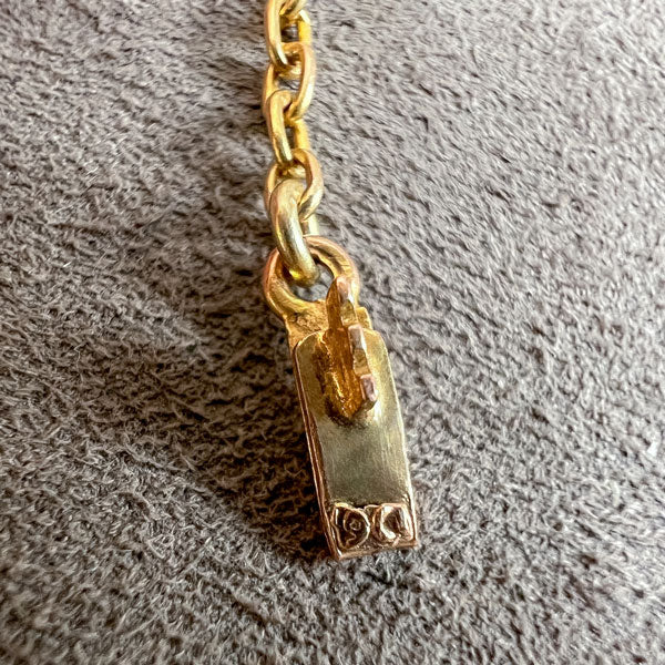 Antique Garnet & White Sapphire Fringe Necklace, from Doyle & Doyle antique and vintage jewelry boutique