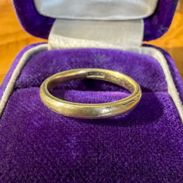 Vintage Patterned Wedding Band Ring, Circa 1920 sold by Doyle and Doyle an antique and vintage jewelry boutique