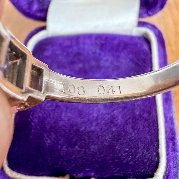 Estate Sapphire 1.08ct & Diamond Ring sold by Doyle and Doyle an antique and vintage jewelry boutique