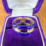 Vintage Enamel Openwork Band sold by Doyle and Doyle an antique and vintage jewelry boutique