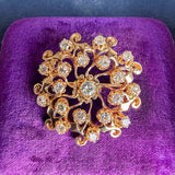 Vintage Diamond Pin sold by Doyle and Doyle an antique and vintage jewelry boutique