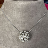Vintage Rose Cut Diamond Cluster Pendant, sold by Doyle and Doyle an antique and vintage jewelry boutique