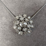 Vintage Rose Cut Diamond Cluster Pendant, sold by Doyle and Doyle an antique and vintage jewelry boutique