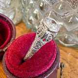 Art Deco Diamond Filigree Engagement Ring, TRB 0.50ct. sold by Doyle and Doyle an antique and vintage jewelry boutique