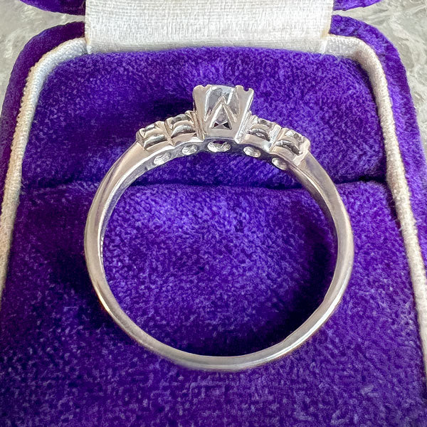 Vintage Diamond Engagement Ring, RBC 0.41ct. sold by Doyle and Doyle an antique and vintage jewelry boutique