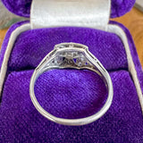 Art Deco Filigree Ring sold by Doyle and Doyle an antique and vintage jewelry boutique
