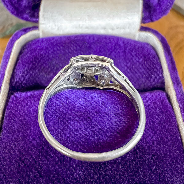 Art Deco Filigree Ring sold by Doyle and Doyle an antique and vintage jewelry boutique