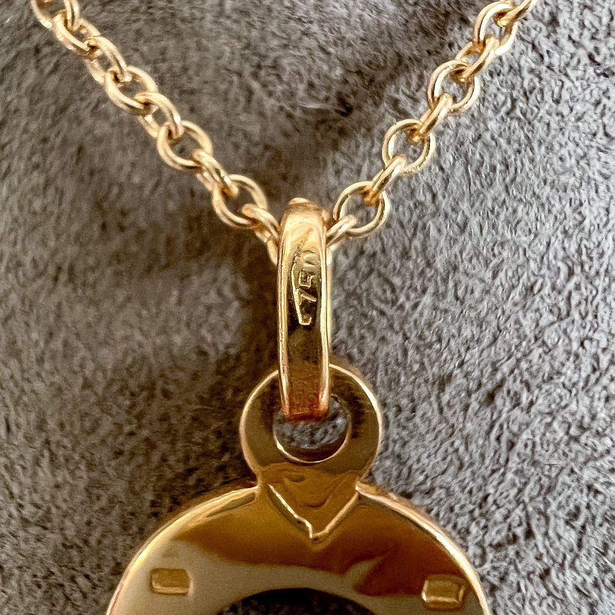 Vintage Gold Horseshoe Pendant sold by Doyle and Doyle an antique and vintage jewelry boutique