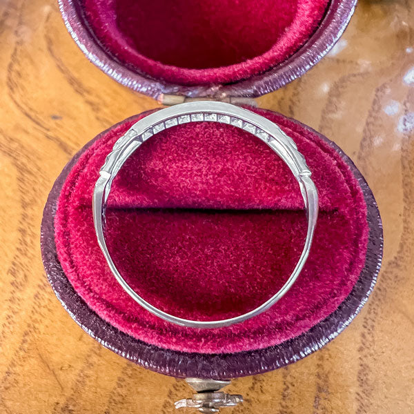 Art Deco Diamond Wedding Band Ring, 1935 sold by Doyle and Doyle an antique and vintage jewelry boutique