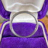 Art Deco Diamond Wedding Band Ring sold by Doyle and Doyle an antique and vintage jewelry boutique