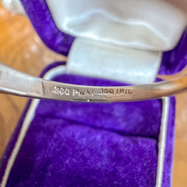 Vintage Baguette Wedding Band Ring sold by Doyle and Doyle an antique and vintage jewelry boutique