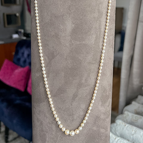 Art Deco Pearl Necklace sold by Doyle and Doyle an antique and vintage jewelry boutique