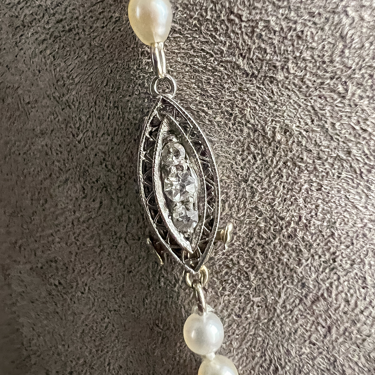 Art Deco Pearl Necklace sold by Doyle and Doyle an antique and vintage jewelry boutique
