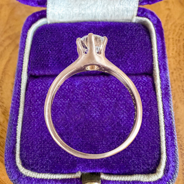 Vintage Engagement Ring, Old Euro 1.09ct. sold by Doyle and Doyle an antique and vintage jewelry boutique