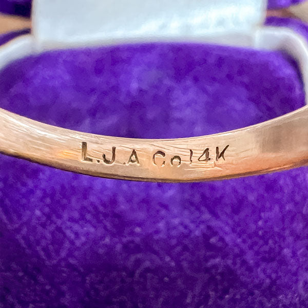 Vintage Engagement Ring, Old Euro 1.09ct. sold by Doyle and Doyle an antique and vintage jewelry boutique