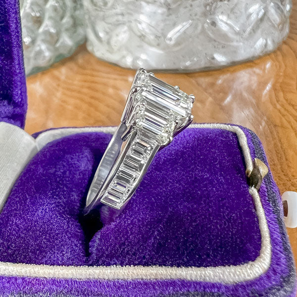 Emerald Cut Engagement Ring, 1.53ct. sold by Doyle and Doyle an antique and vintage jewelry boutique