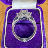 Emerald Cut Engagement Ring, 1.53ct. sold by Doyle and Doyle an antique and vintage jewelry boutique