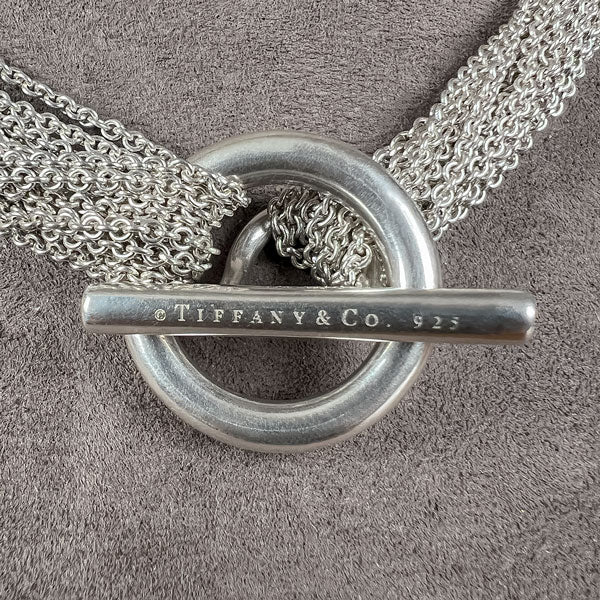 Vintage Tiffany & Co Multi Strand Heart Necklace sold by Doyle and Doyle an antique and vintage jewelry boutique