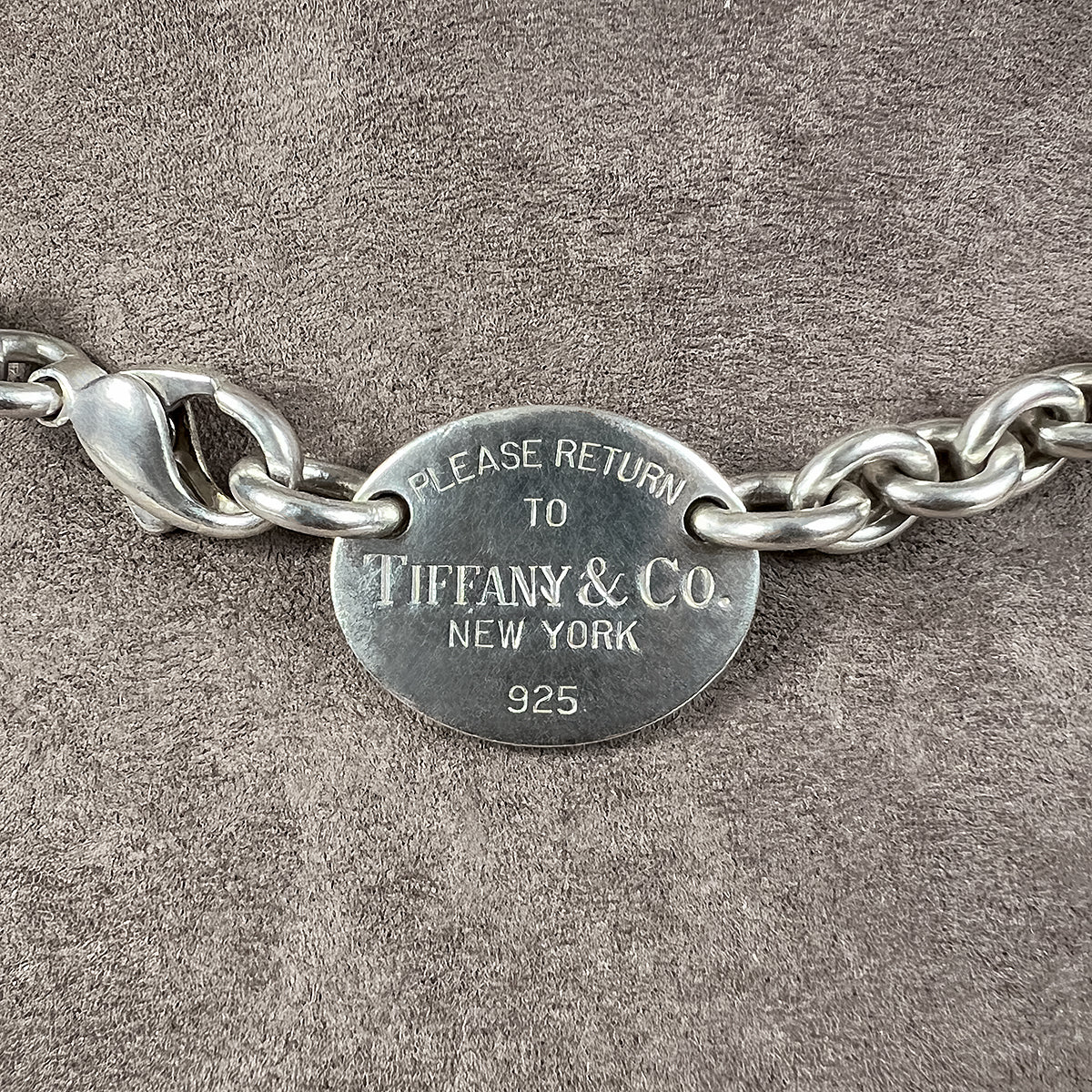 Vintage Tiffany & Co Dog Tag Necklace sold by Doyle and Doyle an antique and vintage jewelry boutique
