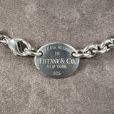 Vintage Tiffany & Co Dog Tag Necklace sold by Doyle and Doyle an antique and vintage jewelry boutique