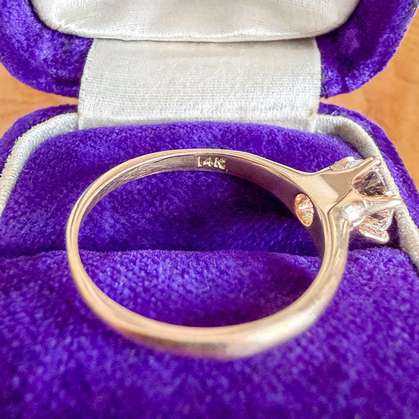 Vintage Solitaire Ring, RBC 0.98ct sold by Doyle and Doyle an antique and vintage jewelry boutique