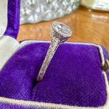 Art Deco Diamond Engagement Ring, Old Euro 0.96ct sold by Doyle and Doyle an antique and vintage jewelry boutique