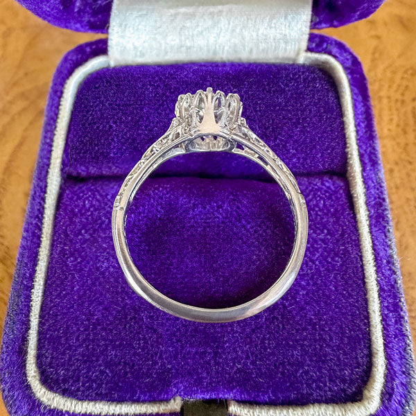 Edwardian Filigree Engagement Ring, Old Euro 1.14ct., 1913 sold by Doyle and Doyle an antique and vintage jewelry boutique