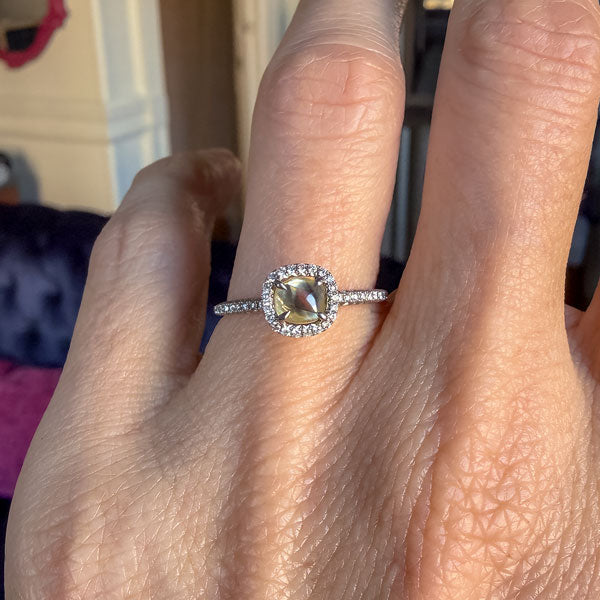 Estate Diamond Crystal Ring, 0.96ct. sold by Doyle and Doyle an antique and vintage jewelry boutique