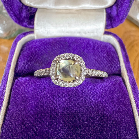 Estate Diamond Crystal Ring, 0.96ct. sold by Doyle and Doyle an antique and vintage jewelry boutique