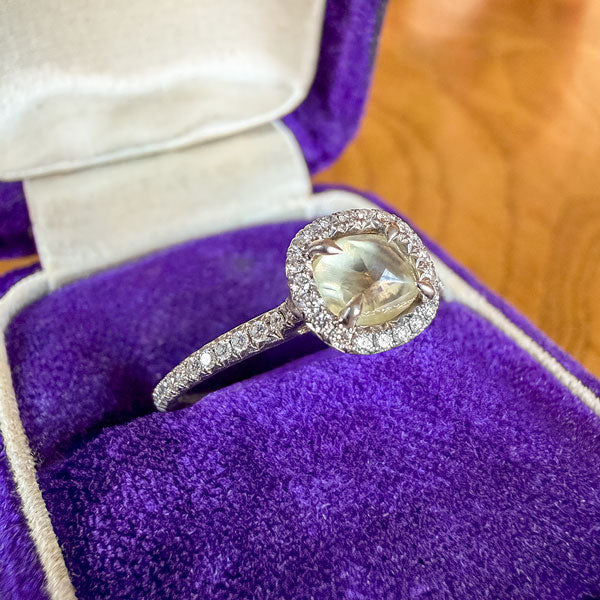 Estate Diamond Crystal Ring, 0.96ct. sold by Doyle and Doyle an antique and vintage jewelry boutique