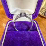 Art Deco Diamond Ring, RBC 0.15ct. 1935. sold by Doyle and Doyle an antique and vintage jewelry boutique