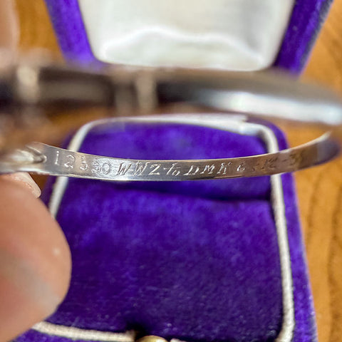 Art Deco Diamond Ring, RBC 0.15ct. 1935. sold by Doyle and Doyle an antique and vintage jewelry boutique