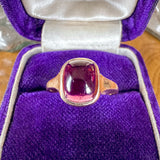 Antique Garnet Cabochon Ring, sold by Doyle & Doyle antique and vintage jewelry boutique