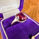 Antique Garnet Cabochon Ring, sold by Doyle & Doyle antique and vintage jewelry boutique