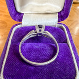 Vintage Sapphire & Diamond Ring sold by Doyle and Doyle an antique and vintage jewelry boutique