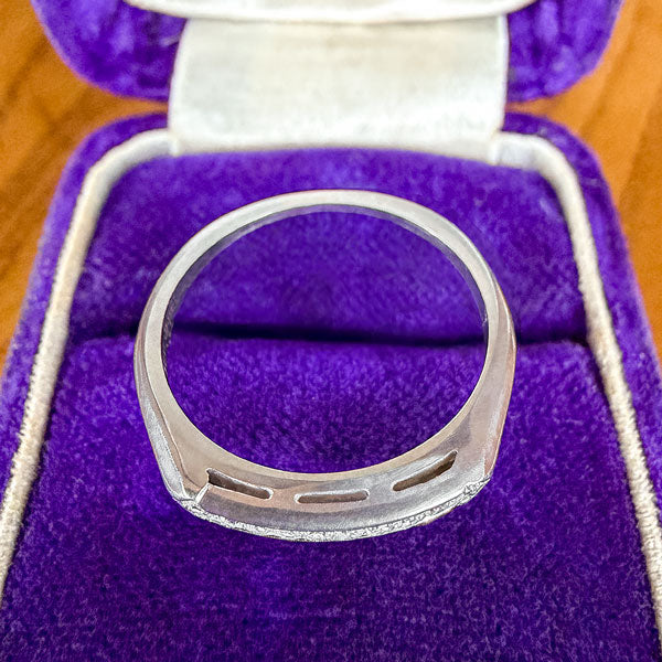 Vintage Channel Set Diamond Band sold by Doyle and Doyle an antique and vintage jewelry boutique