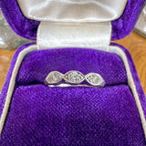 Vintage Diamond Navette Frame Band Ring, sold by Doyle & Doyle antique and vintage jewelry boutique