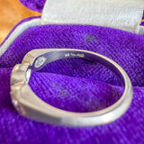 Vintage Diamond Navette Frame Band Ring, sold by Doyle & Doyle antique and vintage jewelry boutique