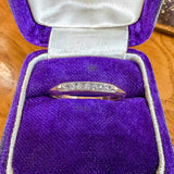 Vintage Diamond Gold Band sold by Doyle and Doyle an antique and vintage jewelry boutique