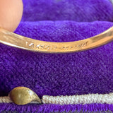 Vintage Diamond Gold Band sold by Doyle and Doyle an antique and vintage jewelry boutique