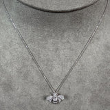 Vintage Diamond Bee Pendant sold by Doyle and Doyle an antique and vintage jewelry boutique