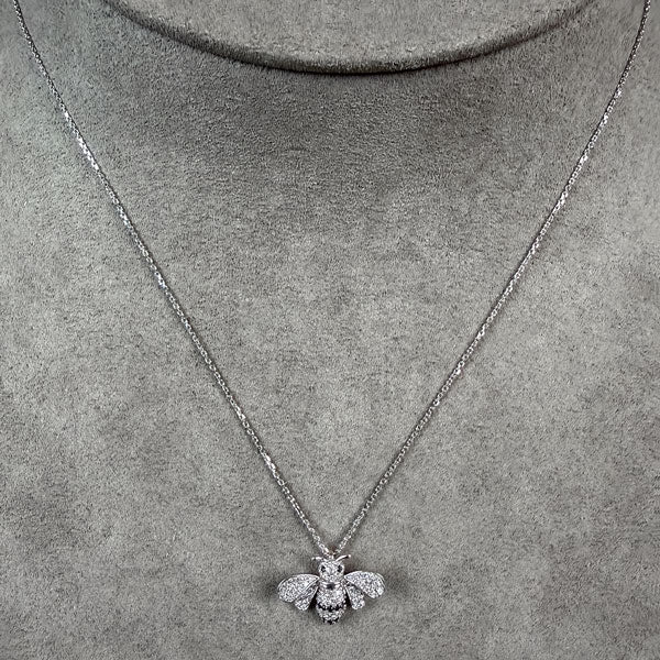 Vintage Diamond Bee Pendant sold by Doyle and Doyle an antique and vintage jewelry boutique