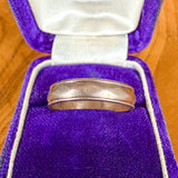Vintage Faceted Gold Wedding Band Ring sold by Doyle and Doyle an antique and vintage jewelry boutique