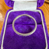Vintage Orange Blossom Patterned Wedding Band Ring sold by Doyle and Doyle an antique and vintage jewelry boutique