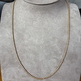 Vintage Embossed Gold Ball Chain, sold by Doyle & Doyle antique and vintage jewelry boutique