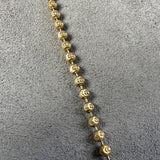 Vintage Embossed Gold Ball Chain, sold by Doyle & Doyle antique and vintage jewelry boutique